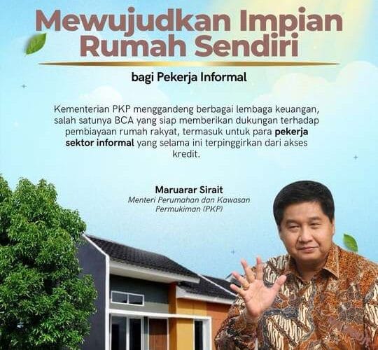 Pekerja Informal Dapat Kuota Rumah Subsidi